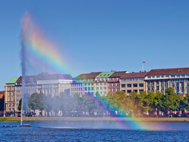 HAMBURG Alsterfontäne