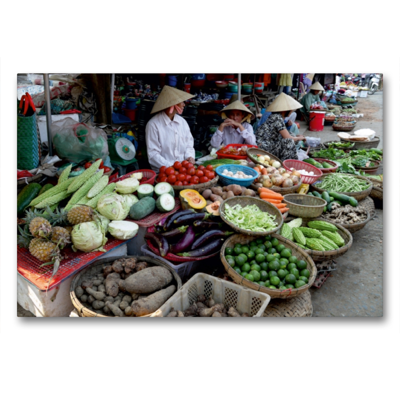 Obst und Gemüsemarkt mit bunter Auswahl