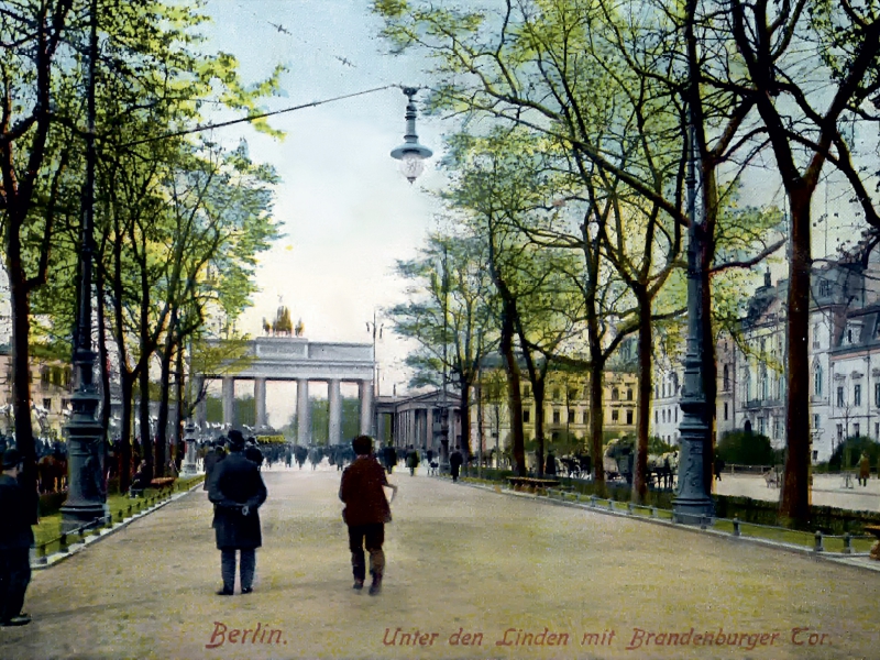 Brandenburger Tor in Berlin 1909