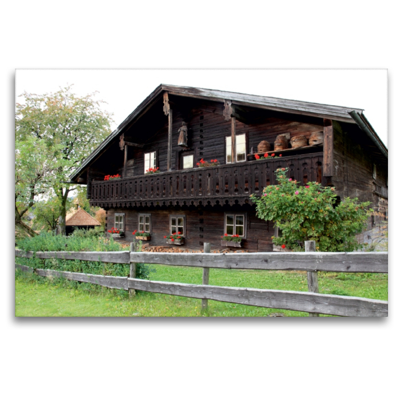 historisches Bauernhaus aus Holz im Bayerischen Wald, Bayern, Deutschland, Europa