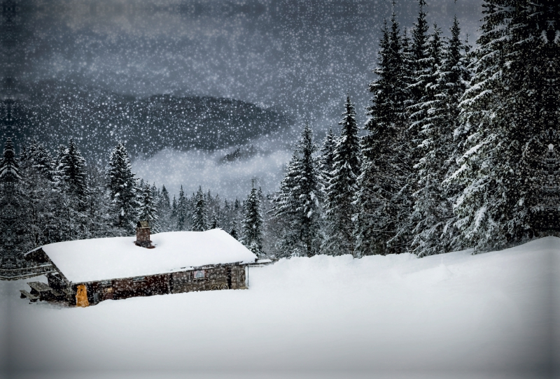 Wintermärchen HEMMERSUPPENALM II (schwarz)