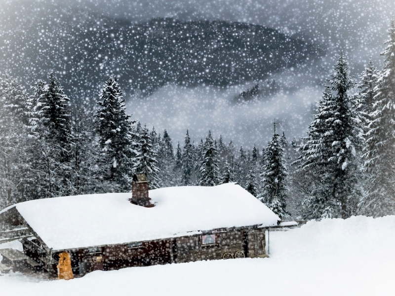 Wintermärchen HEMMERSUPPENALM II (weiß)