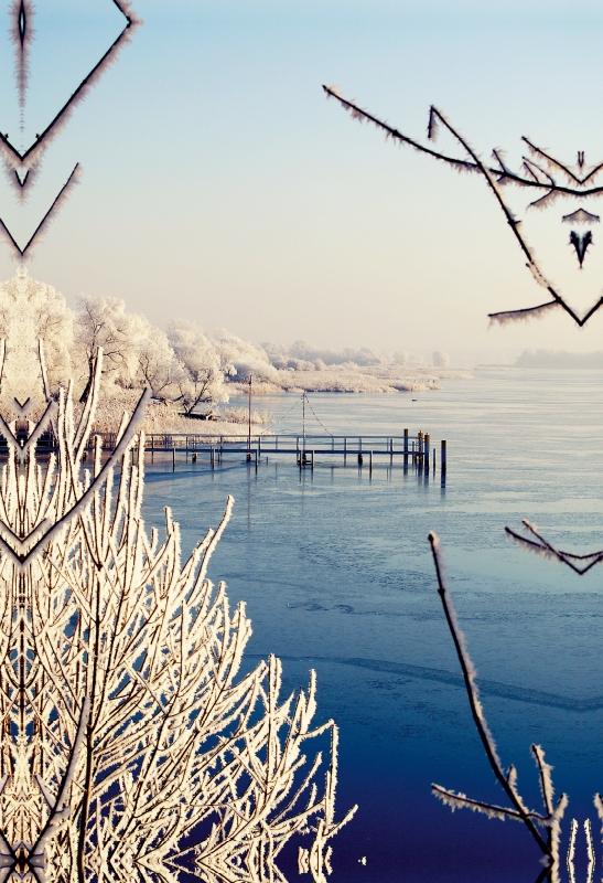 Winter am Hohennauener See im Havelland