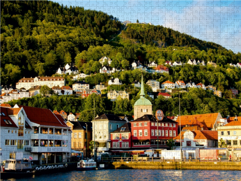 Die Stadt Bergen in Norwegen