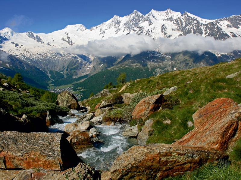 Kreuzboden mit Mischabelgruppe