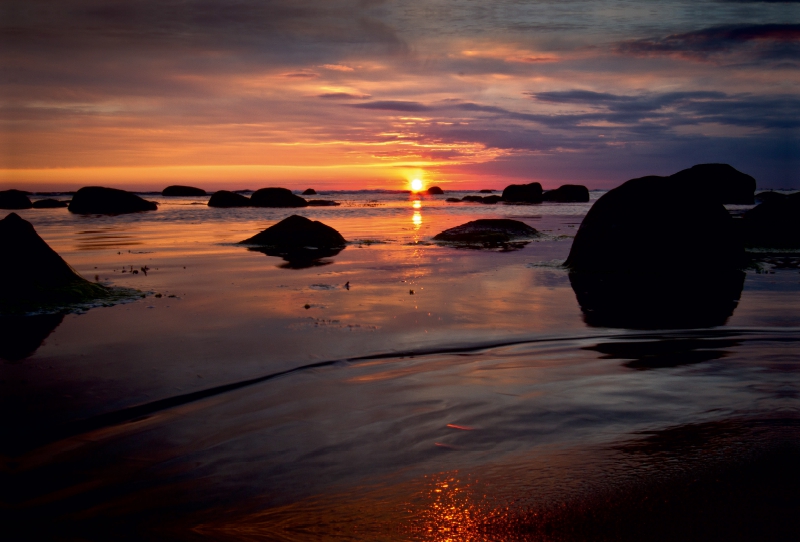 Sonnenuntergang vor Hasle