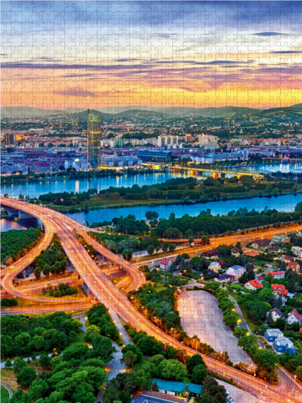 Die Stadt Wien an der schönen blauen Donau