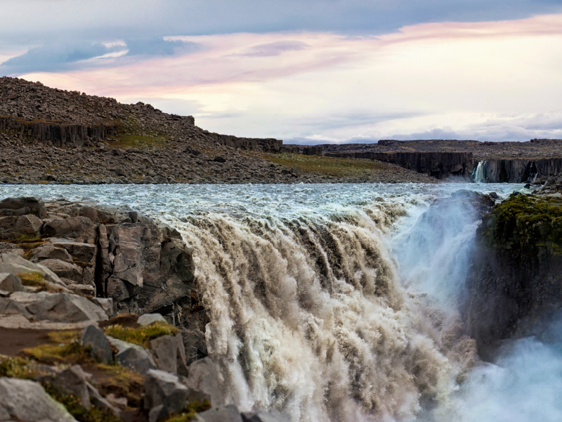 Dettifoss Island - Stärkster Wasserfall Europas