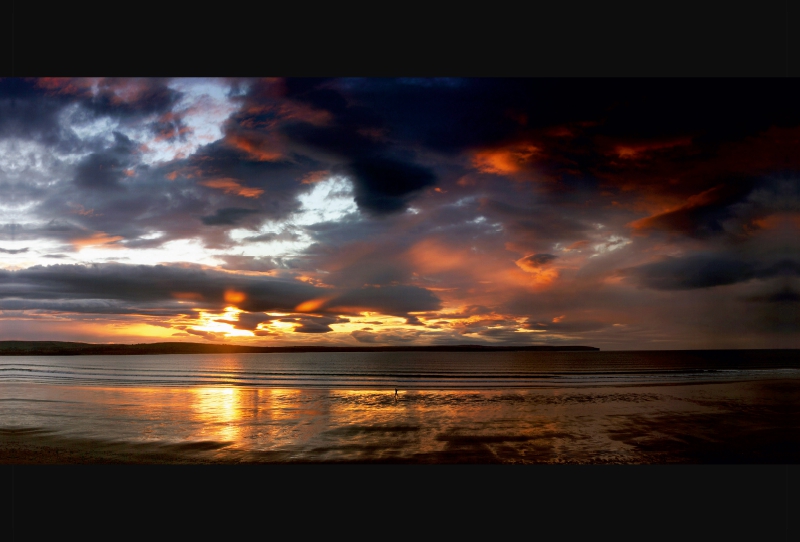 Panorama Dunnet Beach, Caithness, Schottland