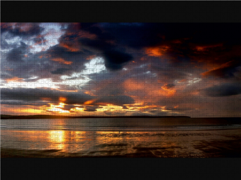 Panorama Dunnet Beach, Caithness, Schottland