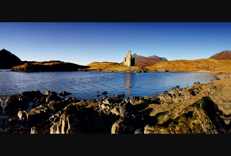 Panorama, Ardvreck Castle, Schottland