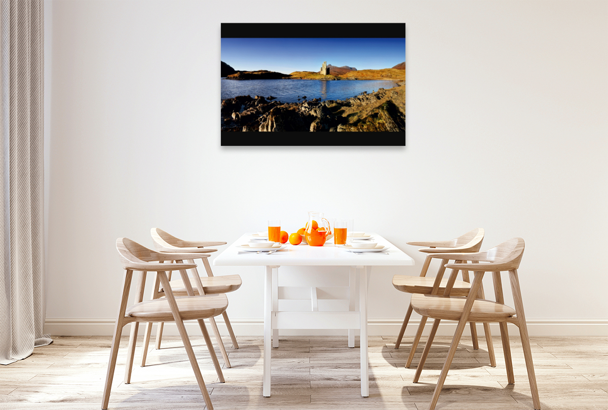 Panorama, Ardvreck Castle, Schottland