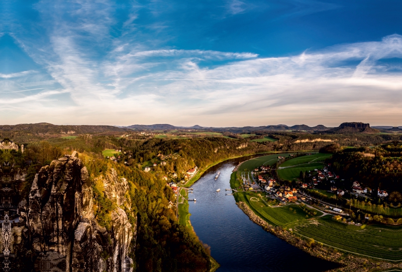 Blick über die Elbe, Deutschland