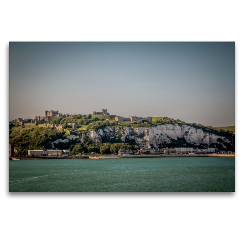 Weißen Felsen mit Dover Castle