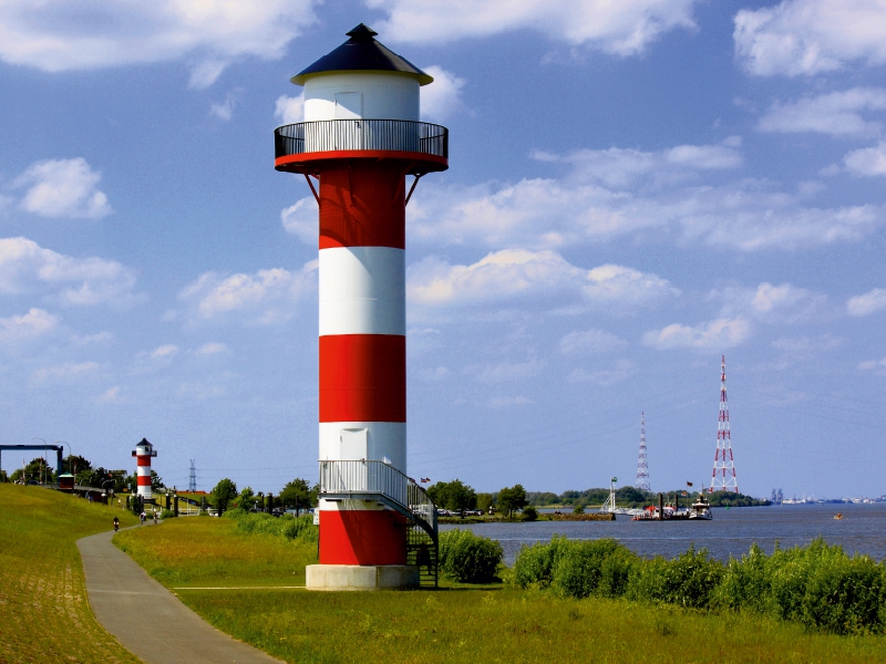 Leuchttürme an der Elbe