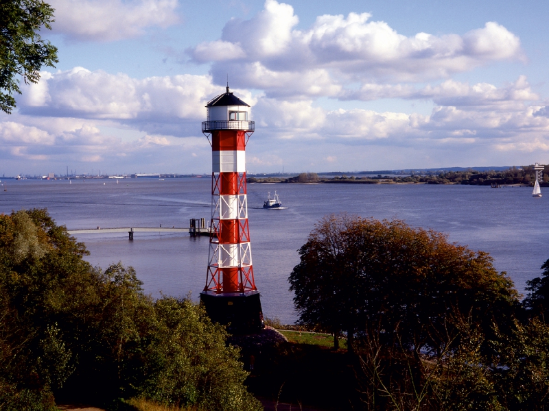 Leuchtturm Wittenbergen, Elbe