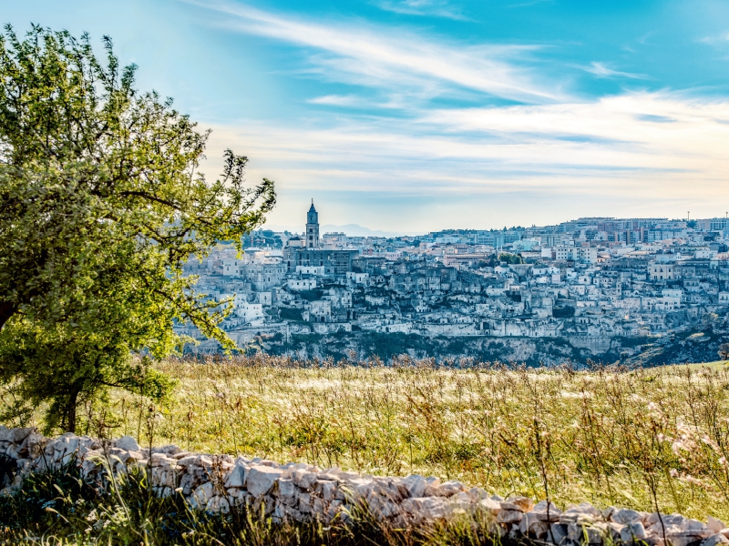 Blick auf Matera in Basilikata