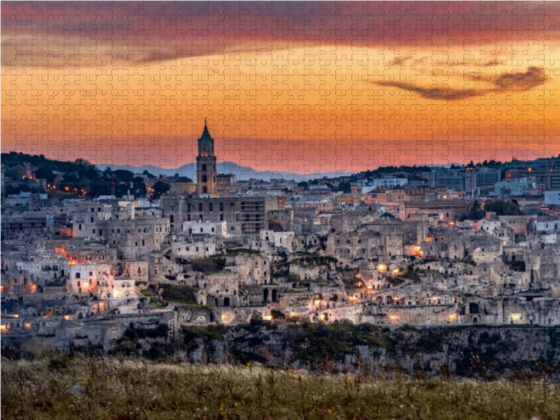 Sonnenuntergang über Matera