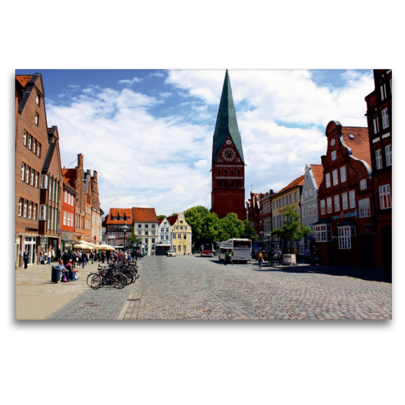 Fachwerkhäuser am Sand, mit der Johanniskirche