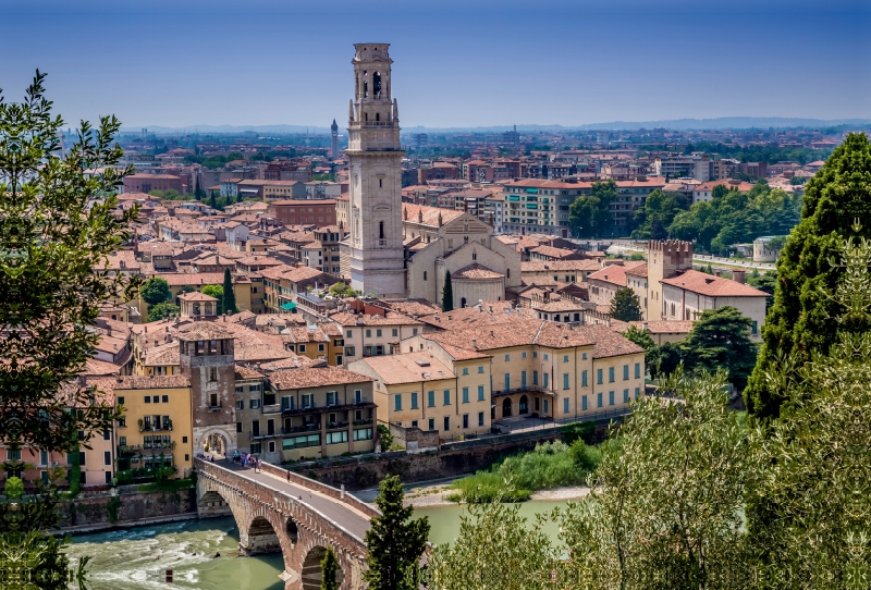 VERONA Blick über die Altstadt