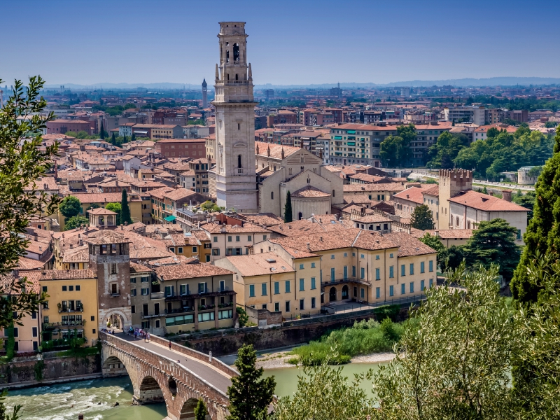 VERONA Blick über die Altstadt