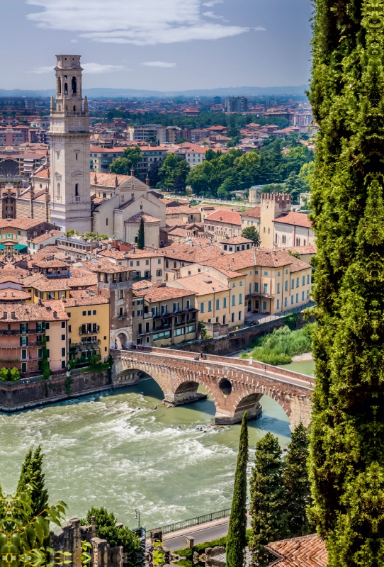 VERONA Blick über die Altstadt