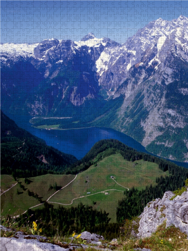 Blick vom Jenner auf den Königssee mit Watzmann