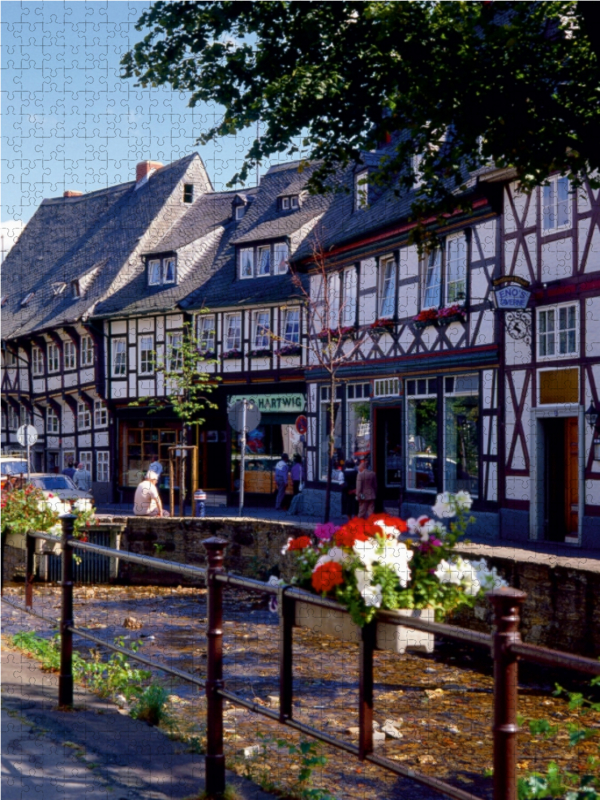 Fachwerkhäuser am Gose-Kanal in Goslar