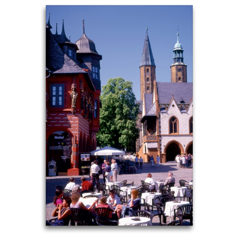 Markplatz Goslar mit Rathaus und Kaiser Worth