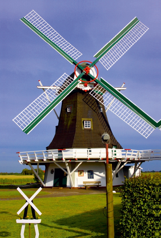 Galeriewindmühle in Ostfriesland