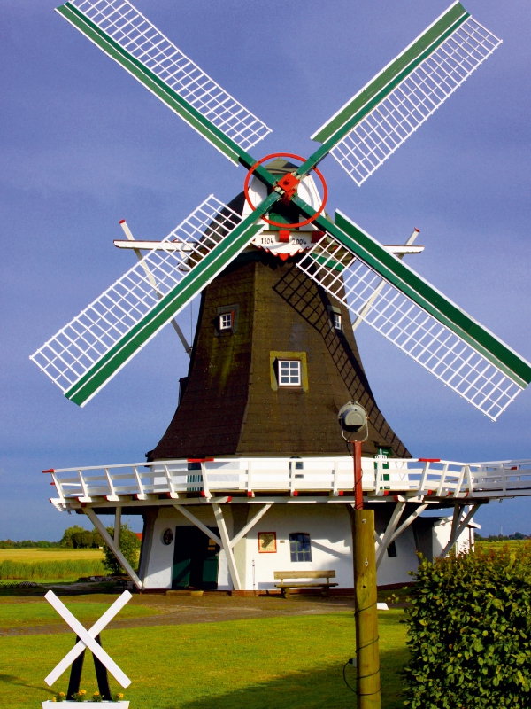 Galeriewindmühle in Ostfriesland