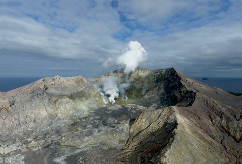 Aktiver Vulkan auf White Island NZ