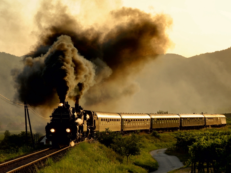 Eisenbahn wie zu Großmutters Zeiten.