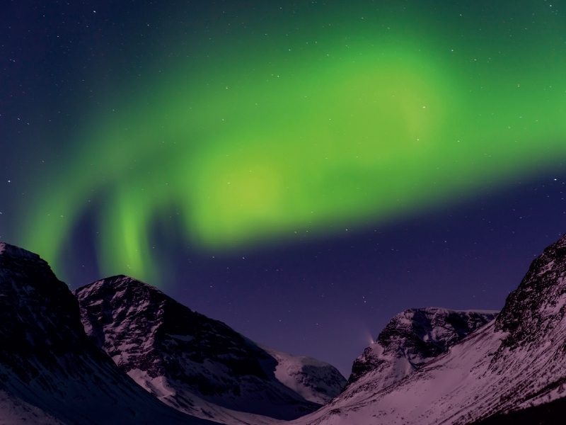 Nordlicht uind Mondenschein