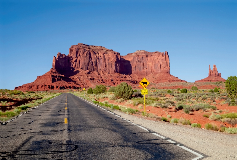 Auf dem Weg zum Monument Valley