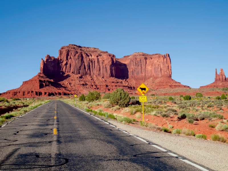 Auf dem Weg zum Monument Valley