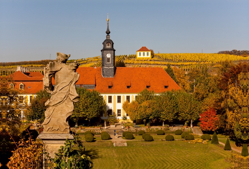 Schlossblick in Diesbar Seußlitz