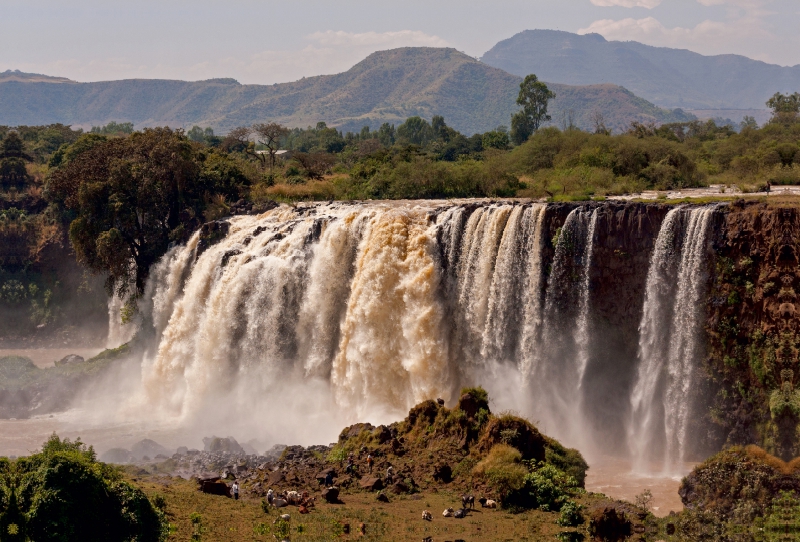 Nilfälle bei Bahir Dar in Äthiopien