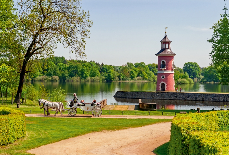 Der Leuchtturm am Großteich in Moritzburg