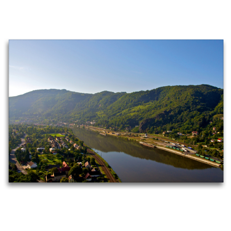 Blick auf die Elbe bei Usti nad Labem