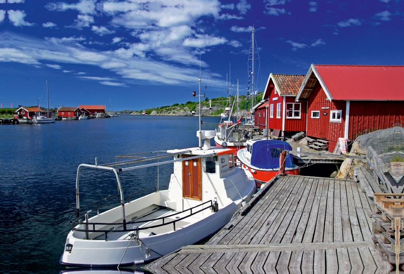 Schweden: Kleiner Hafen an der Westküste