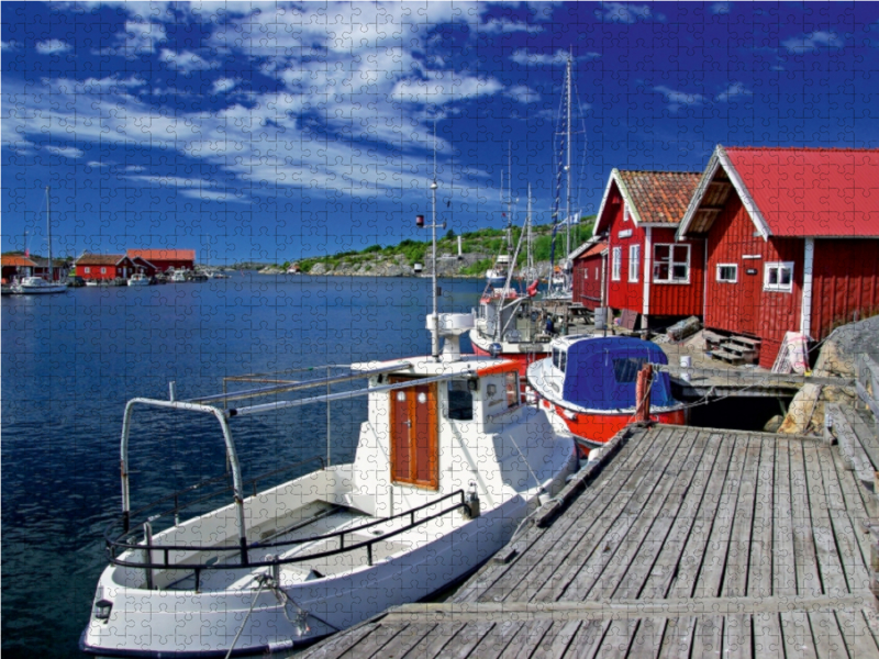 Schweden: Kleiner Hafen an der Westküste