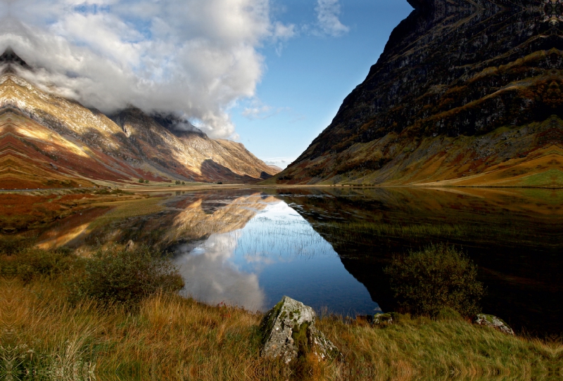 Loch Achtriochtan, Glencoe, Schottland