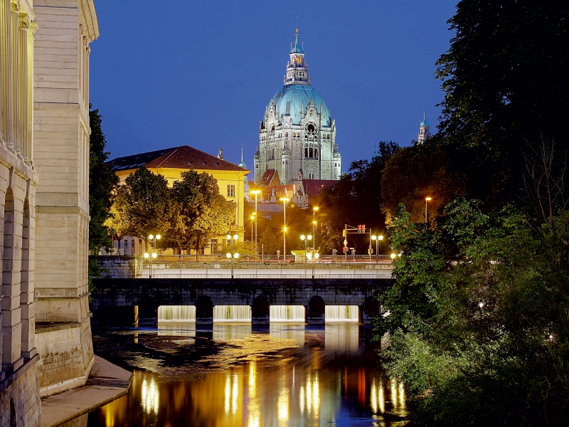 Leine und Neues Rathhaus