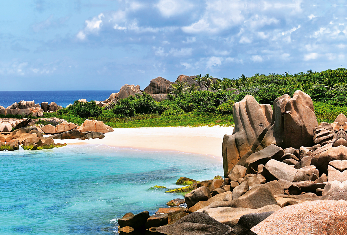 Strandbucht auf La Digue