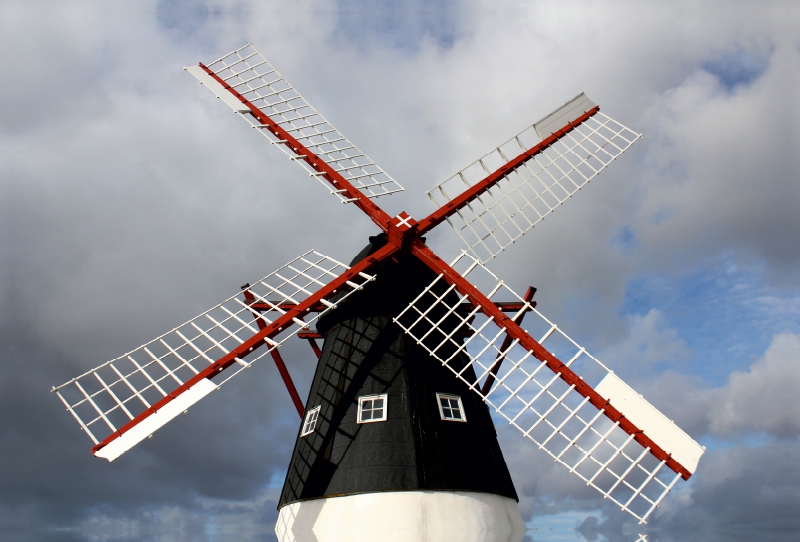 Die Windmühle auf der Insel Mandø