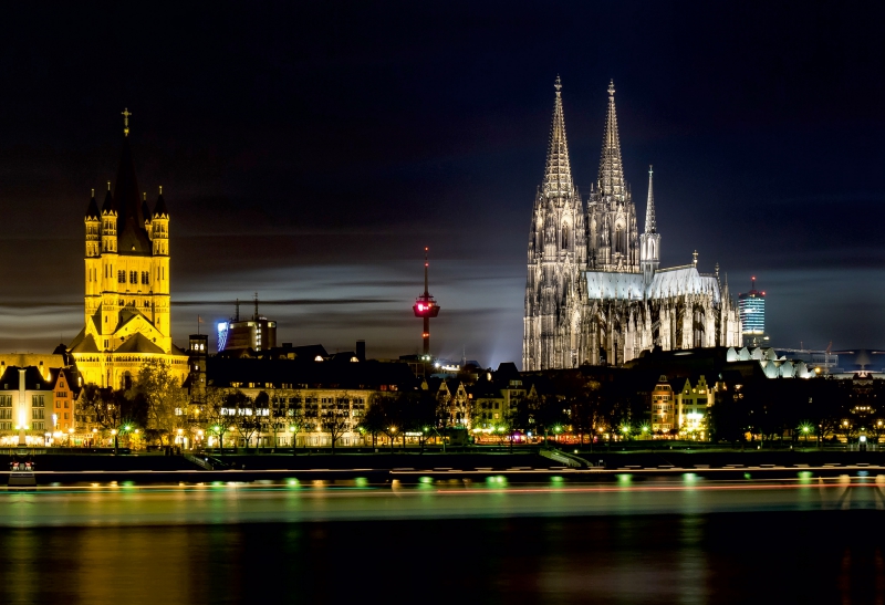 Köln - Panorama mit Dom und Groß St. Martin