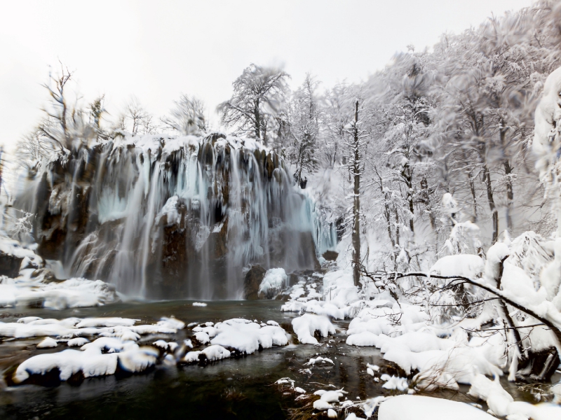 Ein Motiv aus dem Kalender Winterimpressionen Nationalpark Plitvice