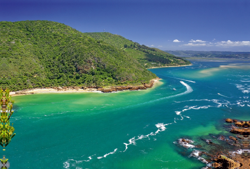 Knysna-Lagoon - Landschaft an der Garden-Route in Süd-Afrika