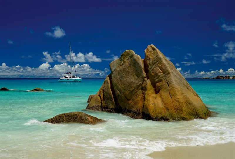 Anse Lazio - Bucht auf der Seychellen-Insel Praslin